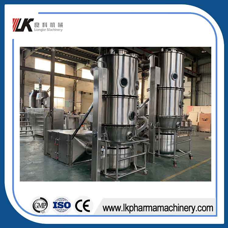 FG-120  fluid bed dryer machine with top spray